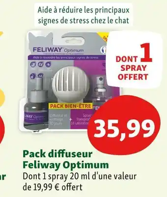 Maxi Zoo Feliway optimum pack diffuseur offre