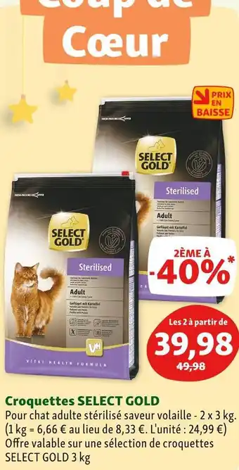 Maxi Zoo Select gold croquettes offre