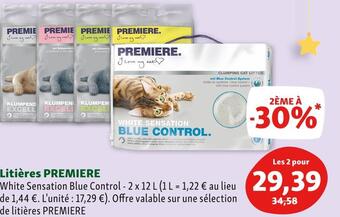 Maxi Zoo Premiere litières offre