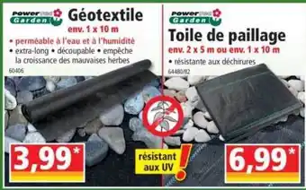 Norma Géotextile, Toile De Paillage Power Garden offre