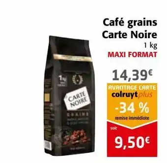 Colruyt Café grains carte noire offre