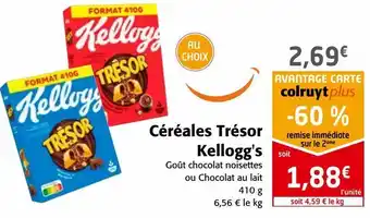 Colruyt Céréales trésor kellogg's offre