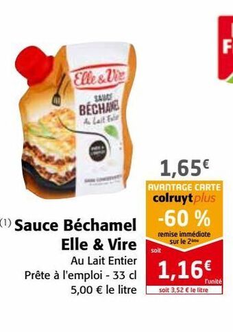 Colruyt Sauce béchamel elle & vire offre