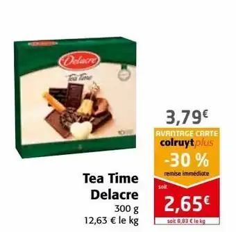 Colruyt Tea time delacre offre