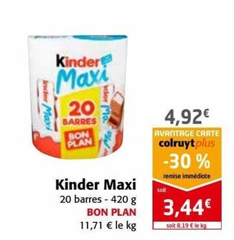 Colruyt Kinder maxi offre