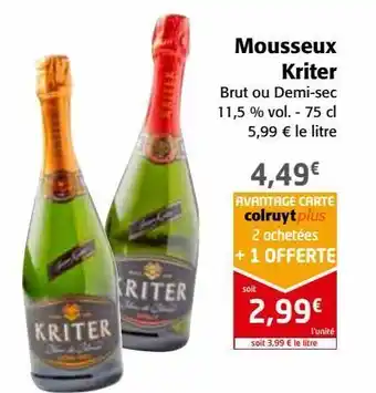 Mousseux kriter