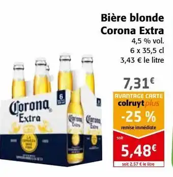 Colruyt Bière blonde corona extra offre