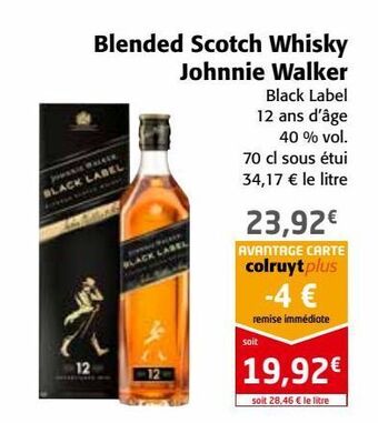 Colruyt Blended scotch whisky johnnie walker offre