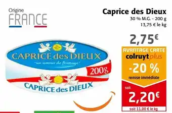 Colruyt Caprice des dieux offre