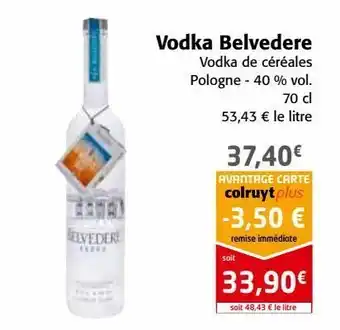 Colruyt Vodka belvedere offre