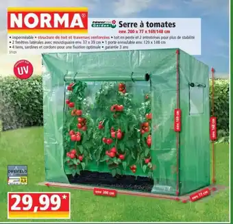 Norma Serre à Tomates Power Garden offre