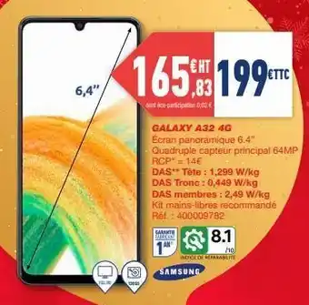 Bureau Vallée Samsung galaxy offre