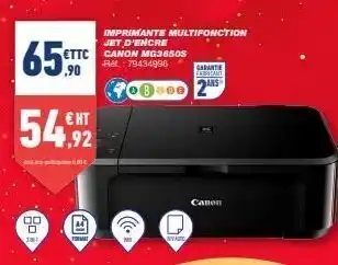 Bureau Vallée Imprimante multifonction canon offre