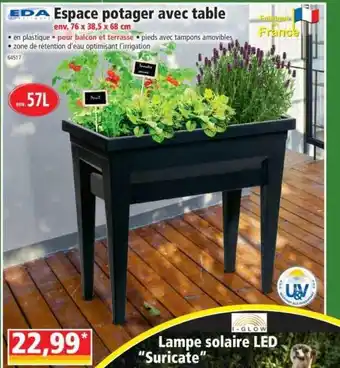Norma Espace Potager Avec Table Eda Plastique offre