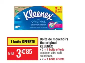 Cora x Carrefour Boite De Mouchoirs The Original Kleenex offre