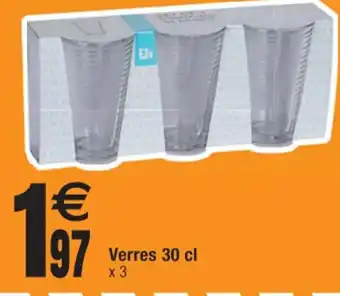 Cora x Carrefour Verres 30 CL offre
