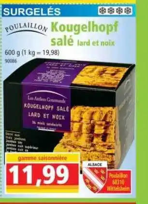 Norma Kougelhopf Salé Lard Et Noix Poulaillon offre