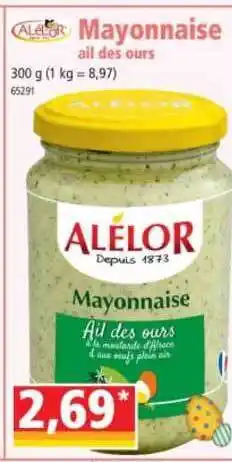 Mayonnaise Ail Des Ours Alelor