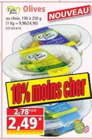 Norma Olives Croc' Frais offre