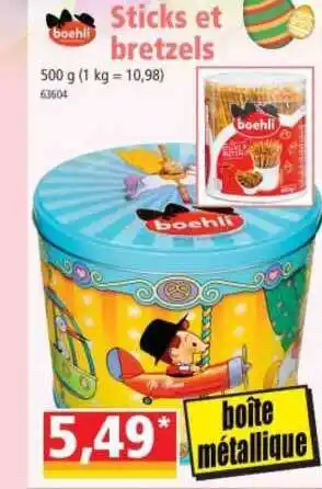 Norma Sticks Et Bretzels Boehi offre