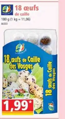 Norma 18 Oeufs De Caille offre