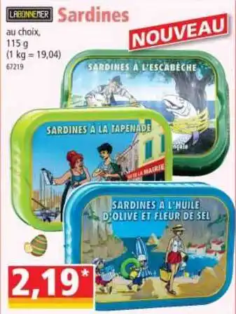 Norma Sardines Labonnemer offre