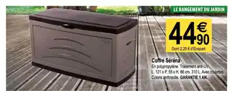 Tridôme Coffre Séréna offre