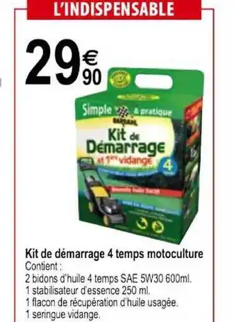 Kit De Démarrage 4 Temps Motoculture