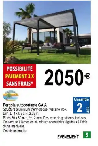 Pergola Autoportante Gaia