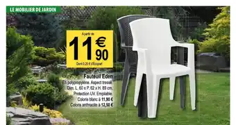 Tridôme Fauteuil Eden offre