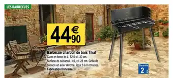 Tridôme Barbecue Charbon De Bois Tikal offre