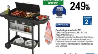 Plancha à Gaz Sur Chariot Ex2 Campingaz