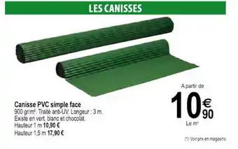 Canisse Pvc Simple Face