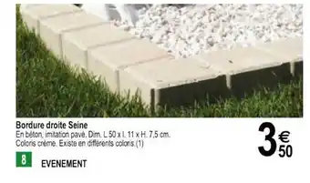 Tridôme Bordure Droite Seine offre