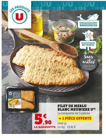 U Express U filet de merlu blanc meuniere offre