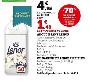 Lenor adoucissant