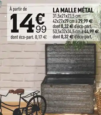 Centrakor La malle métal offre