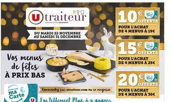 Vos menus de fetes