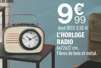 Centrakor L’horloge radio offre