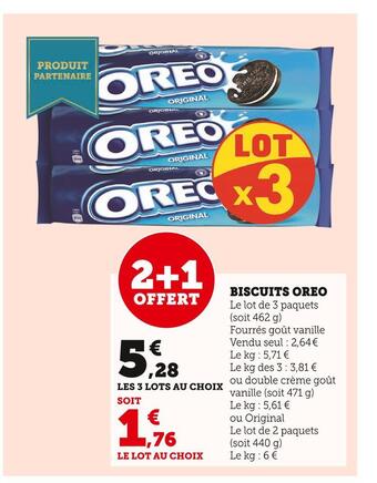 Super U Oreo biscuits offre