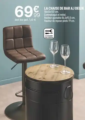 Centrakor La chaise de bar aj delek offre
