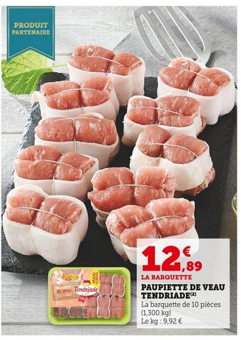 Super U Tendriade paupiette de veau offre