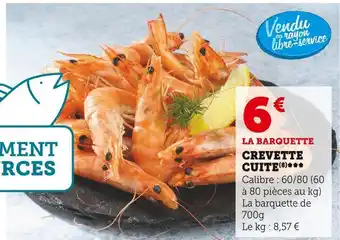 Super U Crevette cuite offre