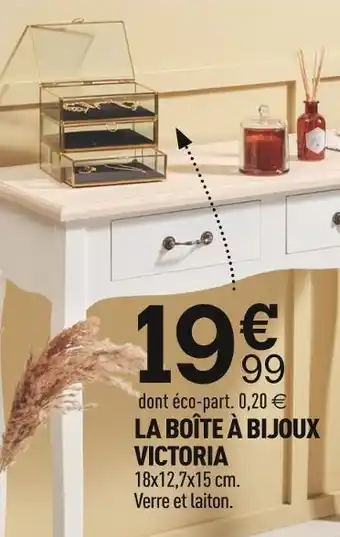 Centrakor La boîte à bijoux victoria offre