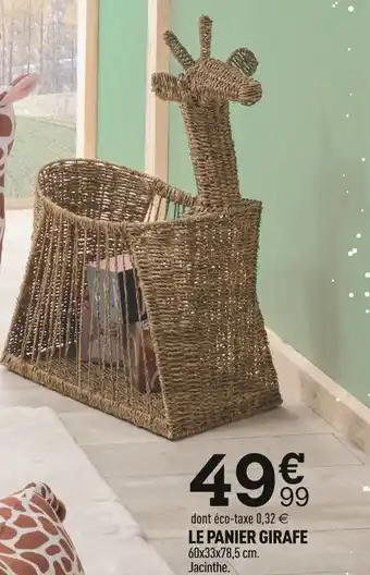 Le panier girafe