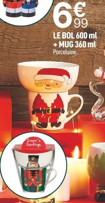 Centrakor Le bol 600 ml + mug 360 ml offre