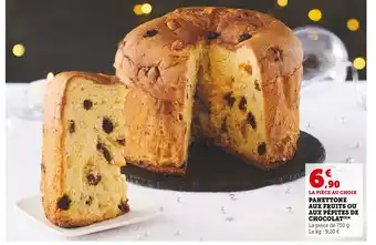 Super U Panettone aux fruits ou aux pépites de chocolat offre