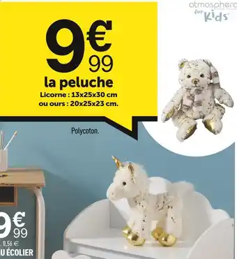 Centrakor Atmosphera for kids la peluche offre
