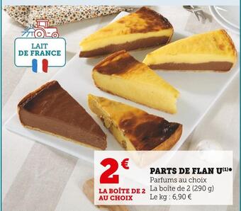 Super U U parts de flan offre