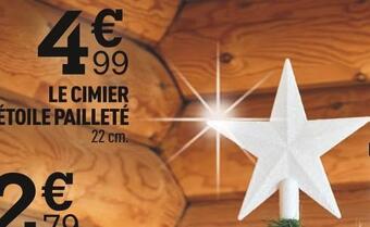 Centrakor Le cimier étoile pailleté offre